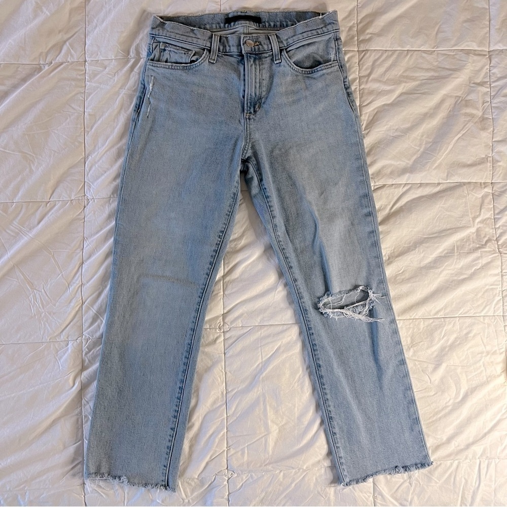 Joe’s Jeans | The Lara Mid Rise Cigarette Crop Denim Blue Jeans Size 27